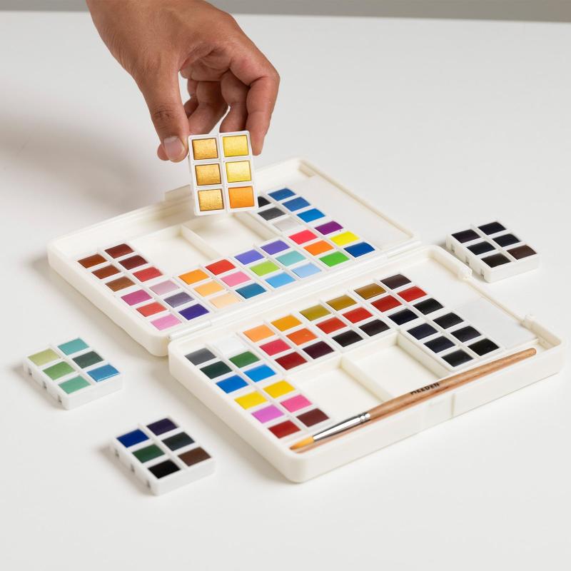 96-Color Solid Watercolor Set