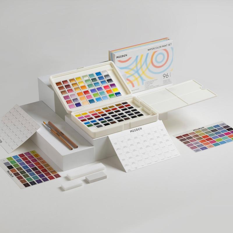 96-Color Solid Watercolor Set