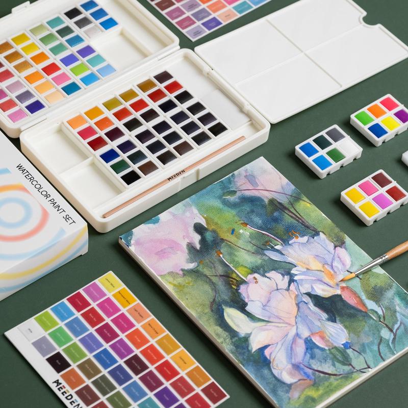 96-Color Solid Watercolor Set