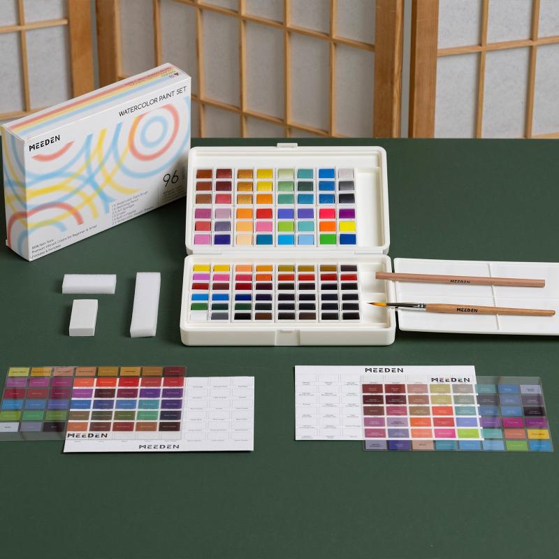 96-Color Solid Watercolor Set